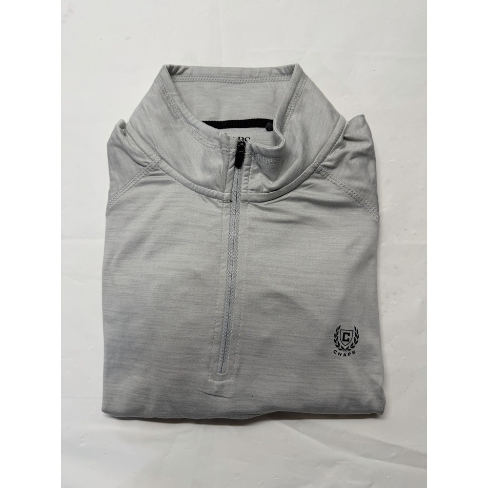 Chaps Golf Men's Gray Quarter Zip Pullover Size Medium